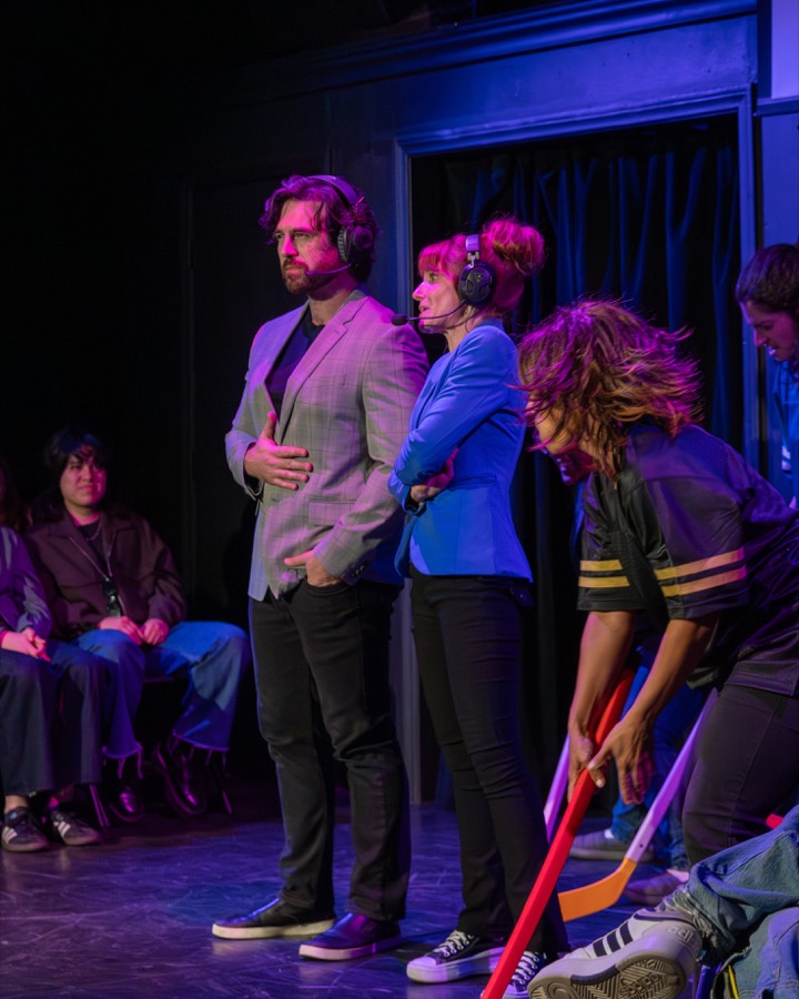Production image from Heated Rivalry: The Musical Parody!